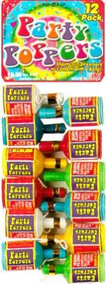 CHAMP PARTY POPPERS 12PK 4X10
