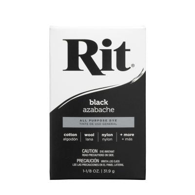 RIT DYE 1 1/8OZ BLACK POWDER