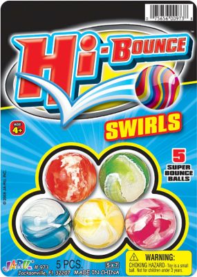 HI BOUNCE BALL 5PK CD 5X7