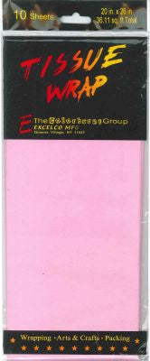 TISSUE PAPER PINK 10 SHEETS