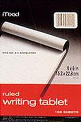 TABLET WRITING RULED 6X9 100CT