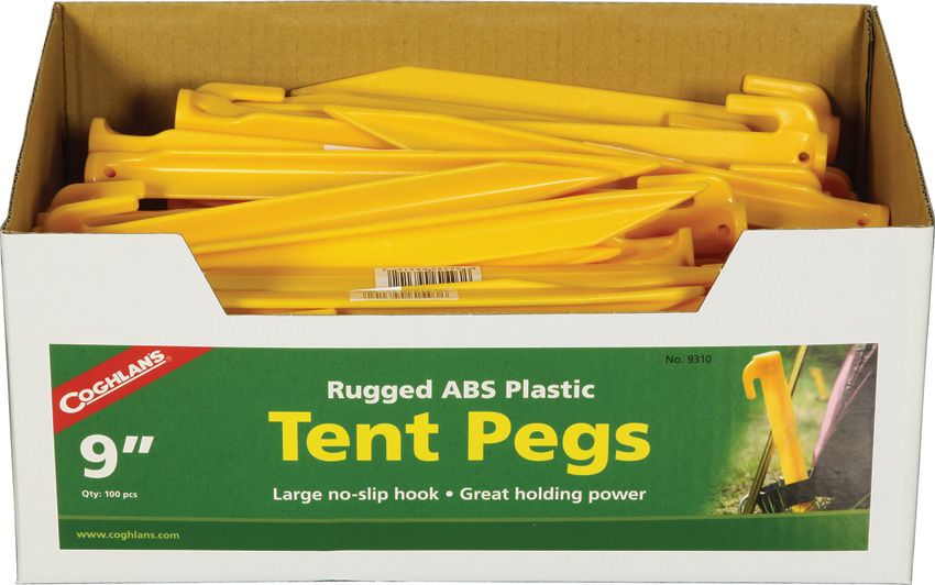 Tent Pegs ABS 9in 100pk