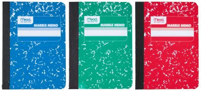 MEMO BOOK MARBLE CVR AST 48DL