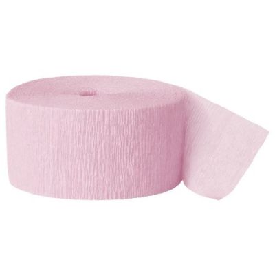 CREPE STREAMERS PASTEL PINK