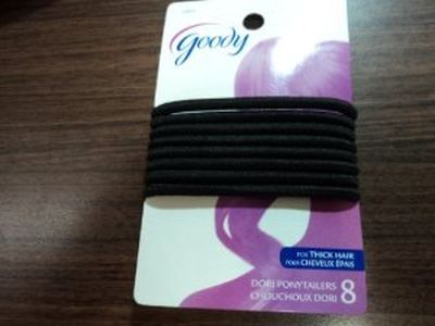 ELASTICS LARGE BLACK 8CT