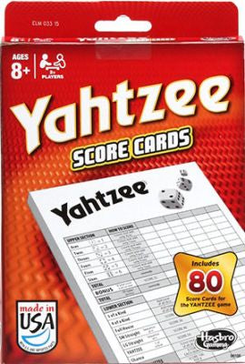 YAHTZEE SCORE PAD REGULAR