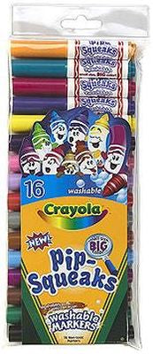 CRAYOLA PIPSQUEAKS MRKERS 16CT