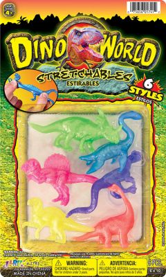 DINO STRETCHY 6PK 6X10