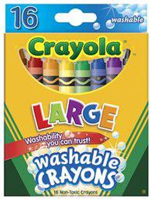 CRAYON 16CT JUMBO WASHABLE