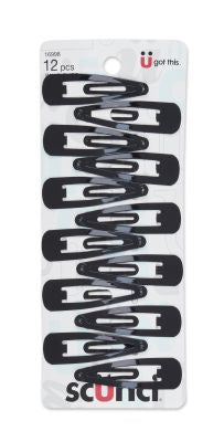 SCUNCI BLACK CONTOUR CLIPPIES