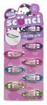 SCUNCI 3CM OVAL CLIPPIES 8 PK