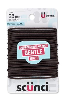 SCUNCI ELASTICS BROWN 28 PK