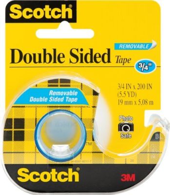 TAPE DOUB SIDE REMOVE 3/4X200