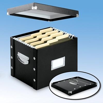 SNAP N STORE FILE BOX LTR BLK