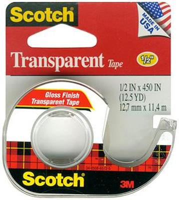 *TAPE SCOTCH TRAN 1/2X450