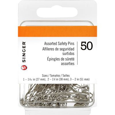 ASST STEEL SAFETY PINS