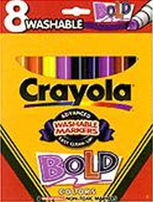 CRAY MRKRS 8CT WASH BOLD BROAD