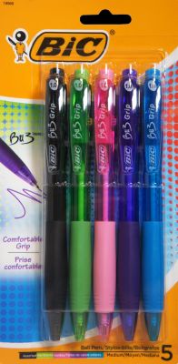 BIC BU3 5PK ASST BALLPT