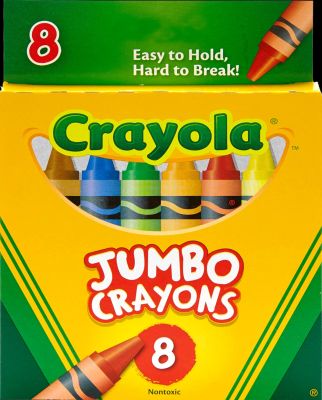 CRAY ORG CRAYONS 8CT JUMBO