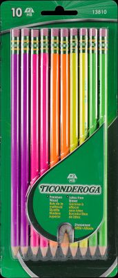 PENCIL TICON NEON #2 10CT
