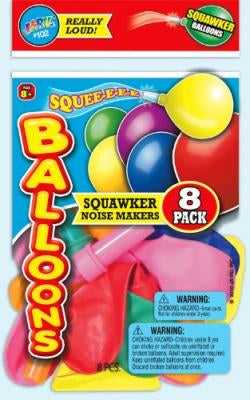 8 SQAWKER BALLOONS