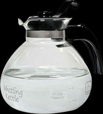 GLASS STOVETOP WHISTLE KETTLE