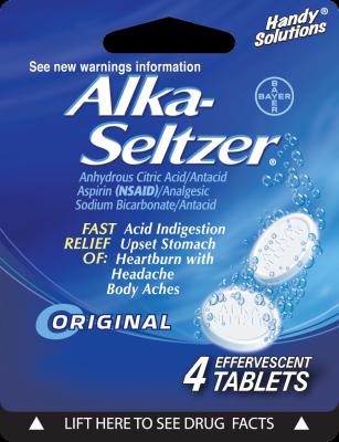 ALKA SELTZER TABLET 4CT