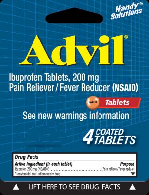 ADVIL 4CT TABLETS