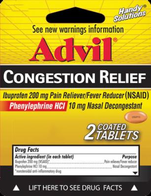 ADVIL CONGESTION RELIEF TB 2CT