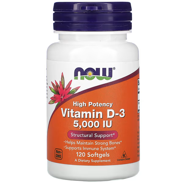 NOW Foods, Vitamin D-3, 125 mcg