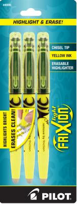 FRIXION YELLOW 3PK HILIGHTER
