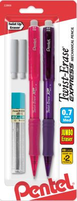 PEN ERASE EXP MCH PCL .7MM 2CT