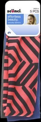 SCUNCI 5PK MIXED HEADWRAPS