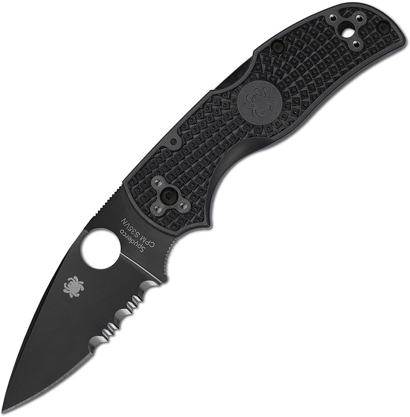 Native 5 Lockback Black Serr