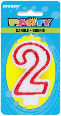 CANDLE DLX NUMERL BDAY #2