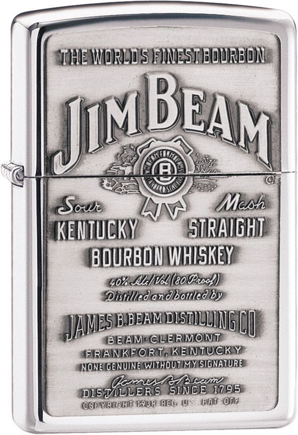 Jim Beam Pewter Emblem